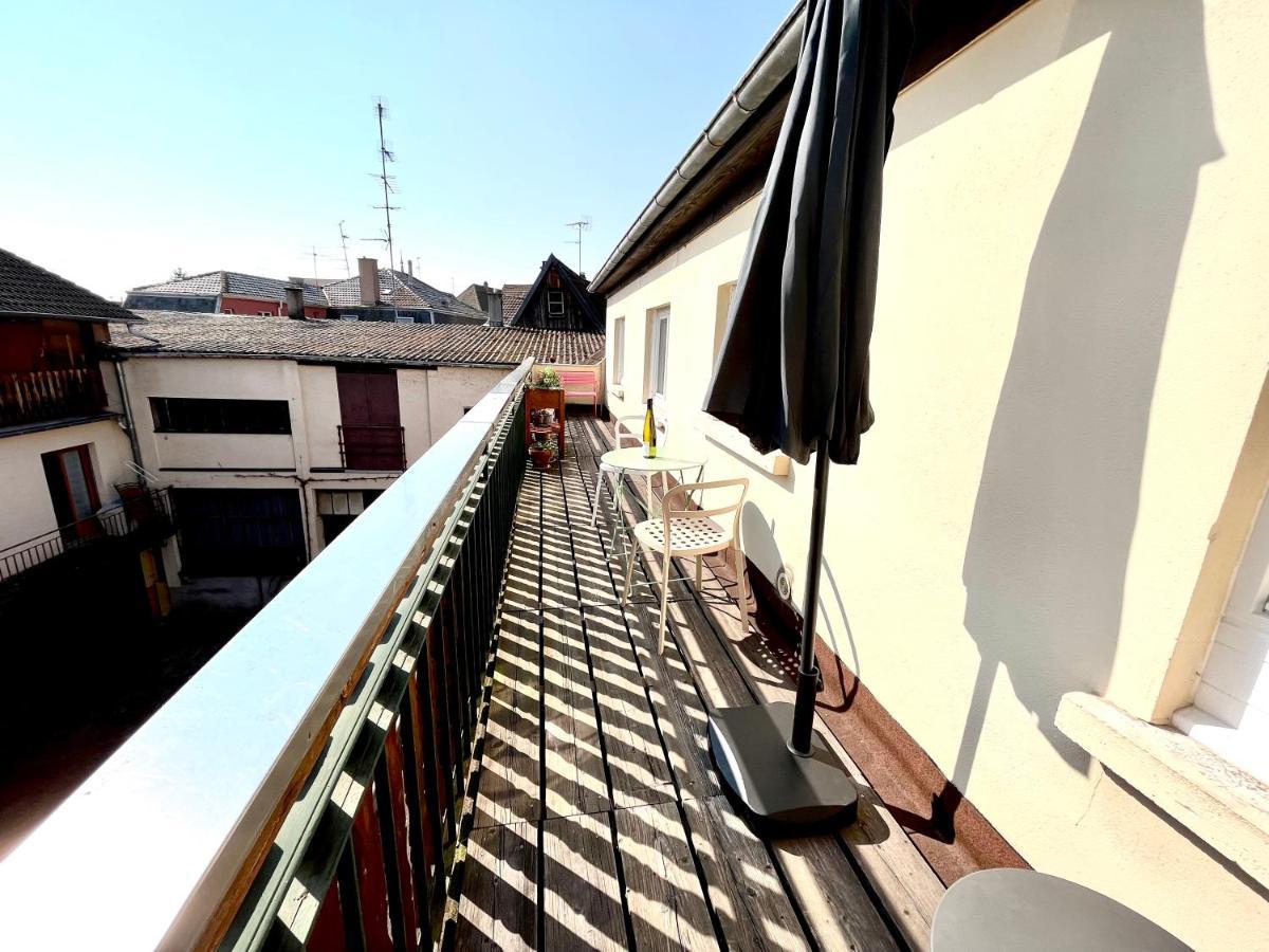 Sous Les Toits Avec Garage Et Terrasse A Ribeauville Exterior foto
